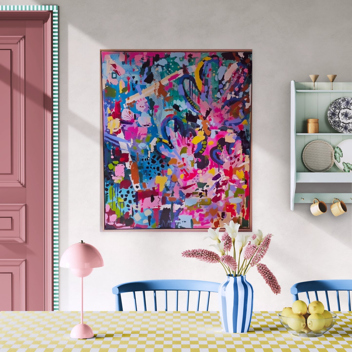 Purposeful Chaos. ORIGINAL ARTWORK 120cm x 100cm