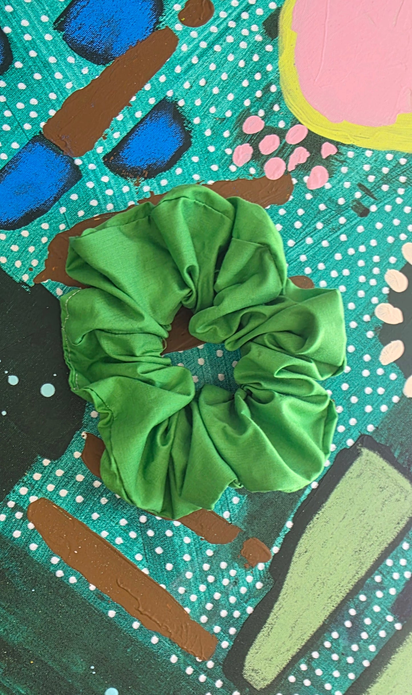 JUMBO SCRUNCHIE ~ Bright Green