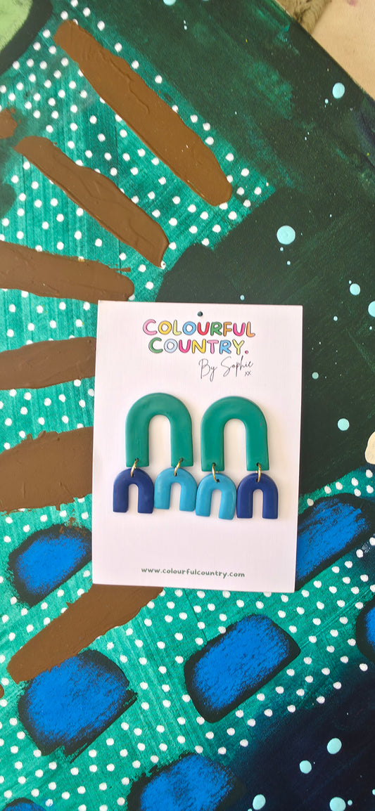 ARCHIE WARCHIES (LARGE) ~ Turquoise, Navy, Blue
